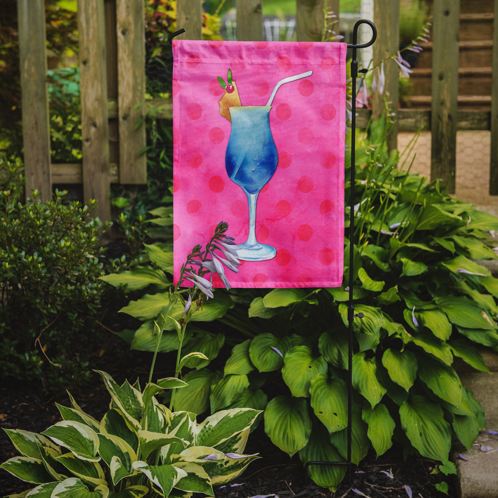 Summer Cocktail Pink Polkadot Flag Garden Size BB8234GF  the-store.com.