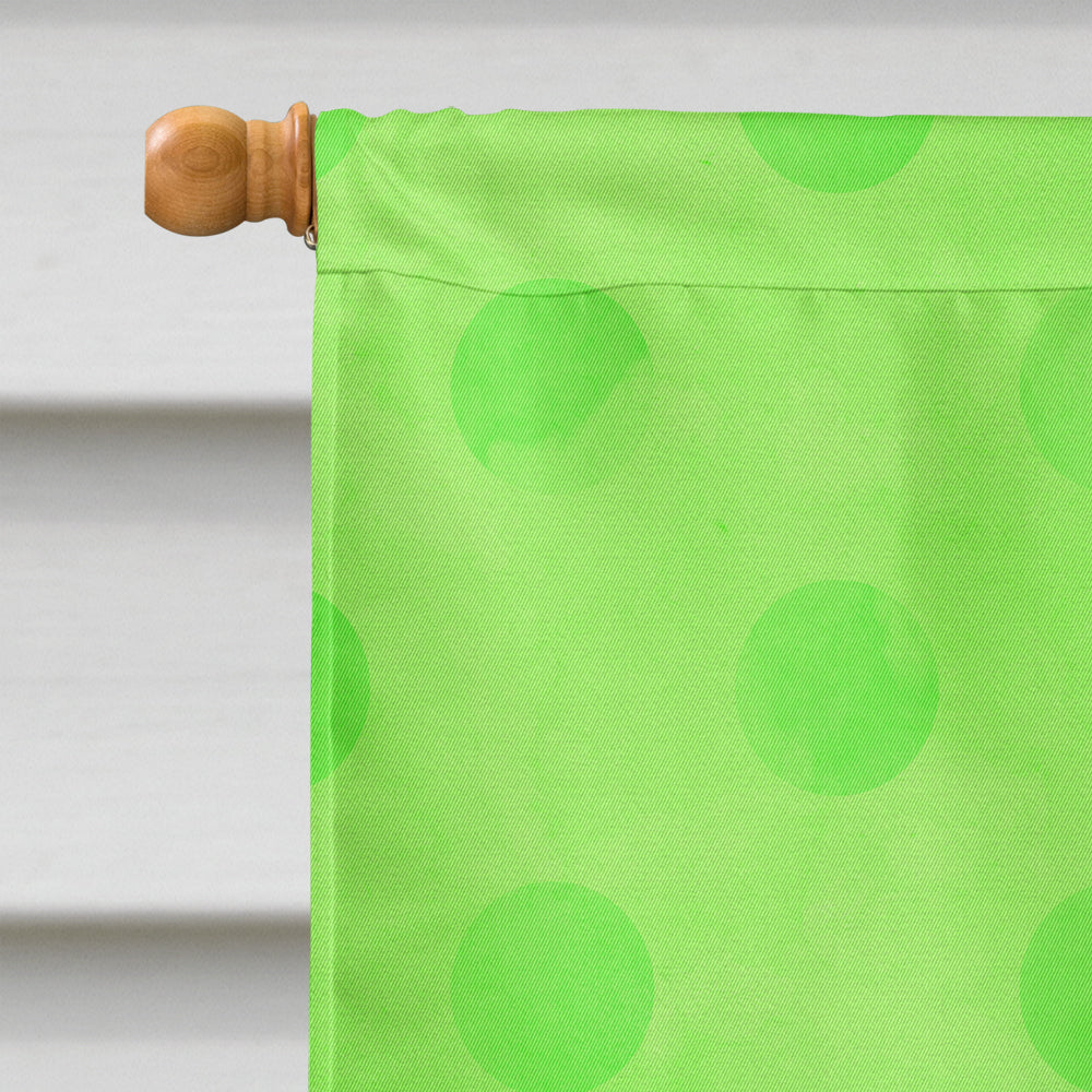 Message in a Bottle Green Polkadot Flag Canvas House Size BB8260CHF  the-store.com.