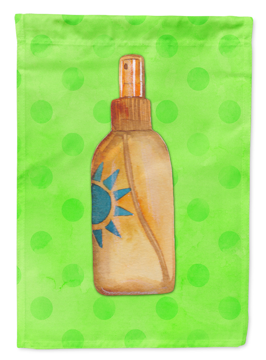 Message in a Bottle Green Polkadot Flag Garden Size BB8260GF  the-store.com.