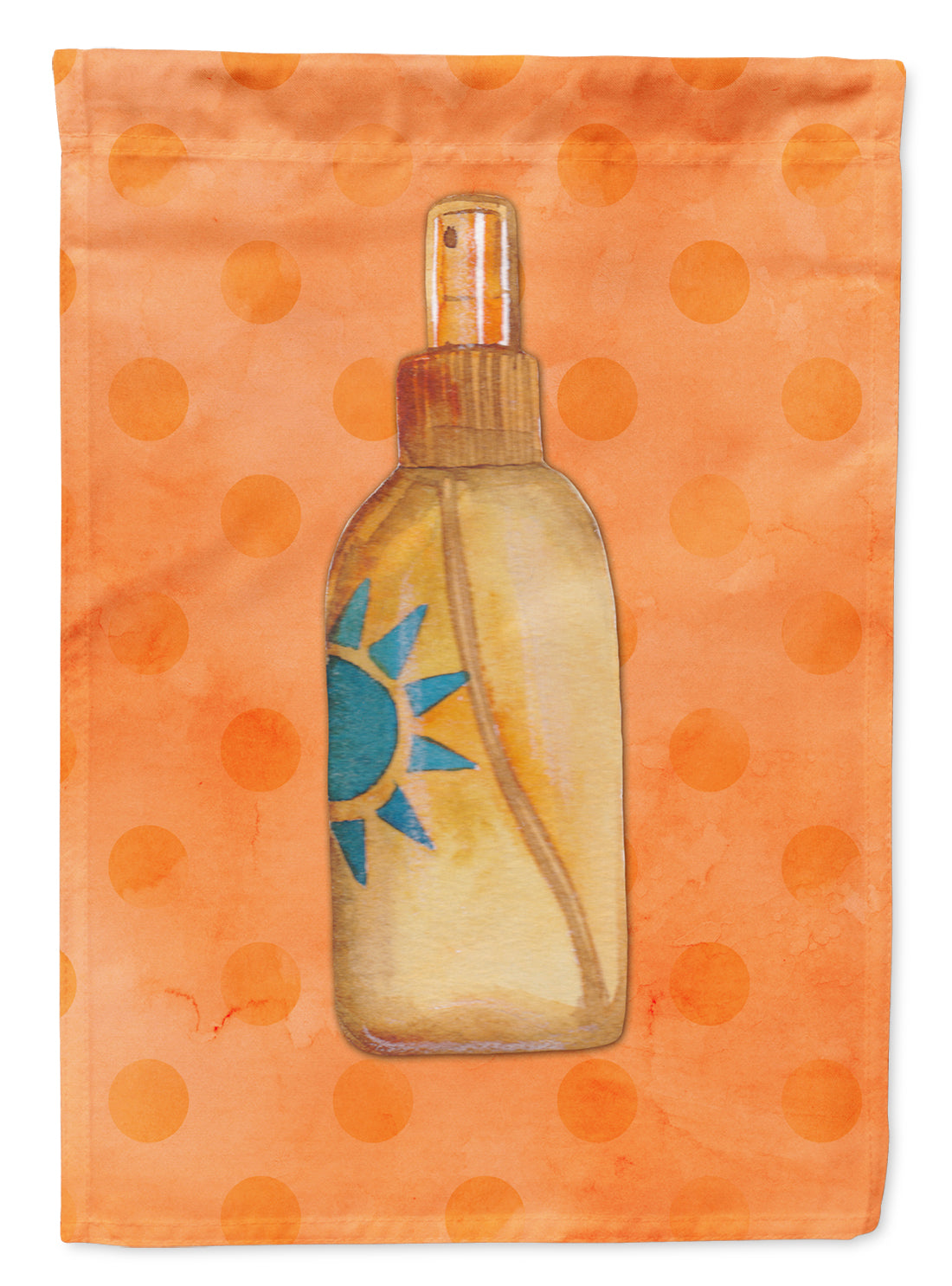 Message in a Bottle Orange Polkadot Flag Garden Size BB8263GF  the-store.com.