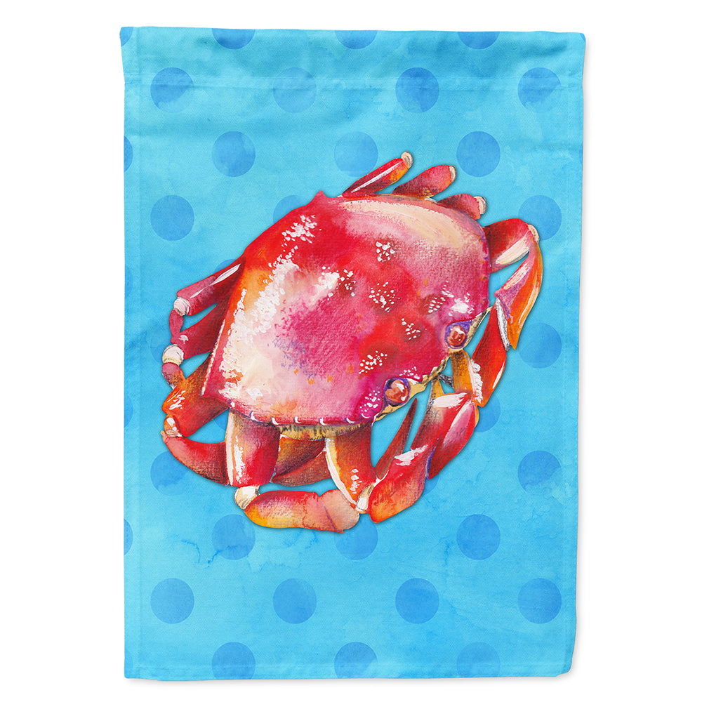 Crab Blue Polkadot Flag Canvas House Size BB8266CHF  the-store.com.