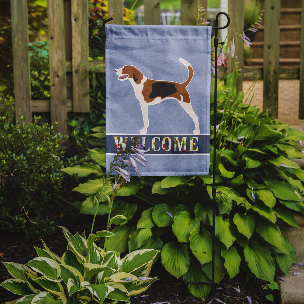 American Foxhound Welcome Flag Garden Size BB8271GF  the-store.com.