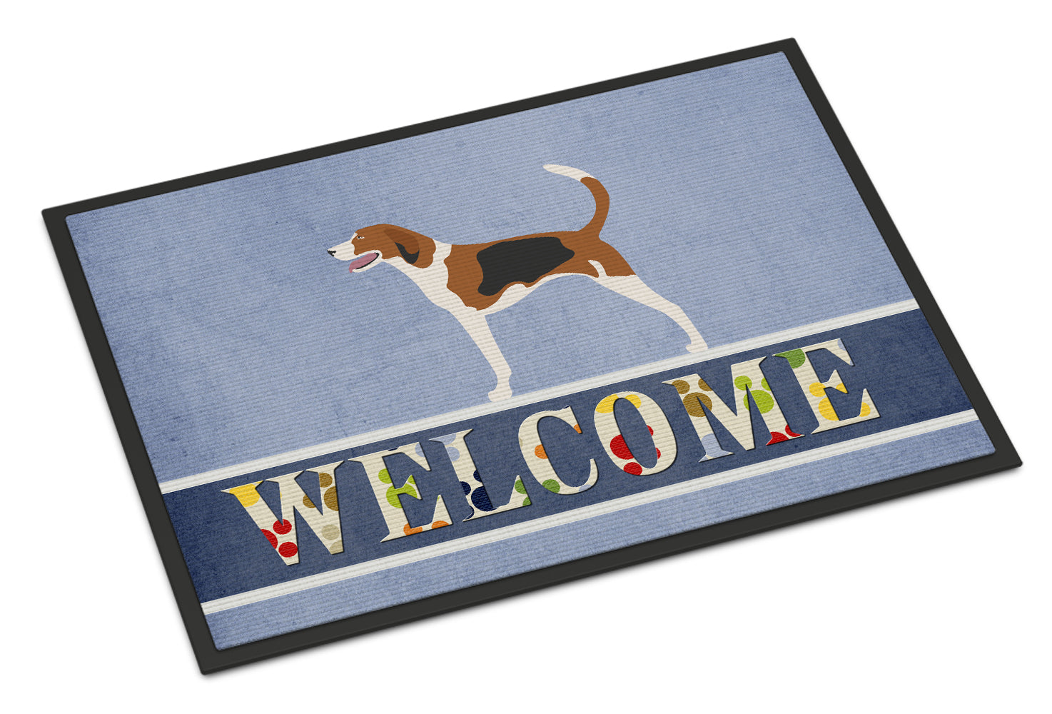 American Foxhound Welcome Indoor or Outdoor Mat 18x27 BB8271MAT - the-store.com