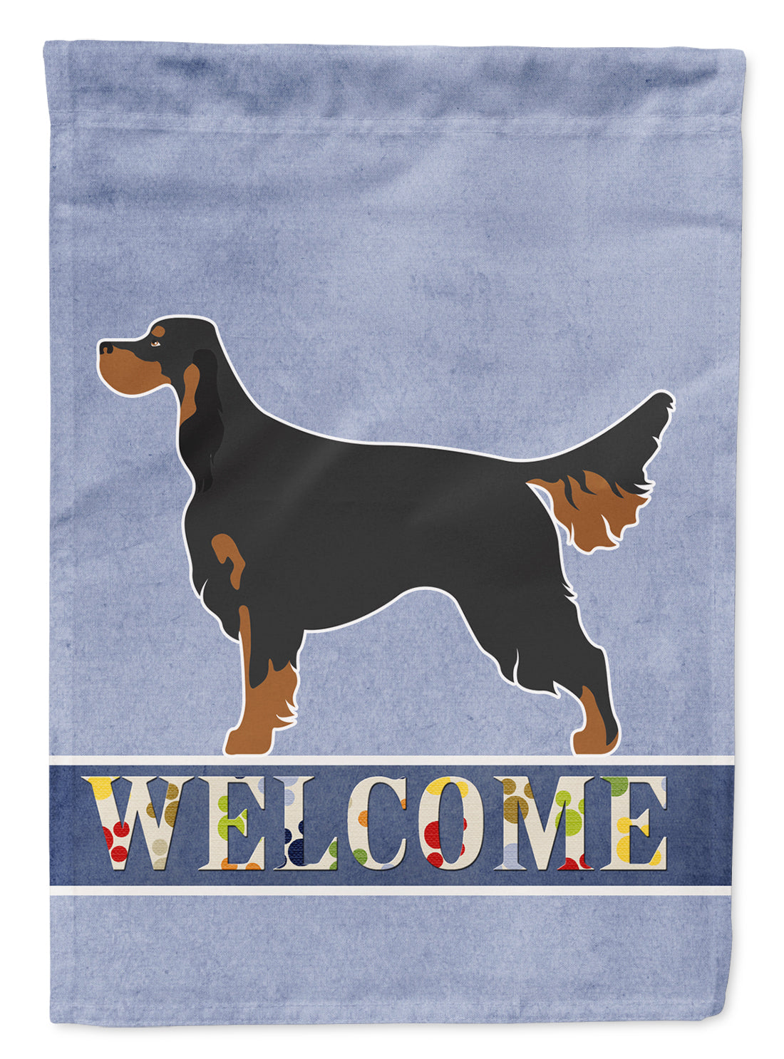 Gordon Setter Welcome Flag Garden Size BB8274GF  the-store.com.