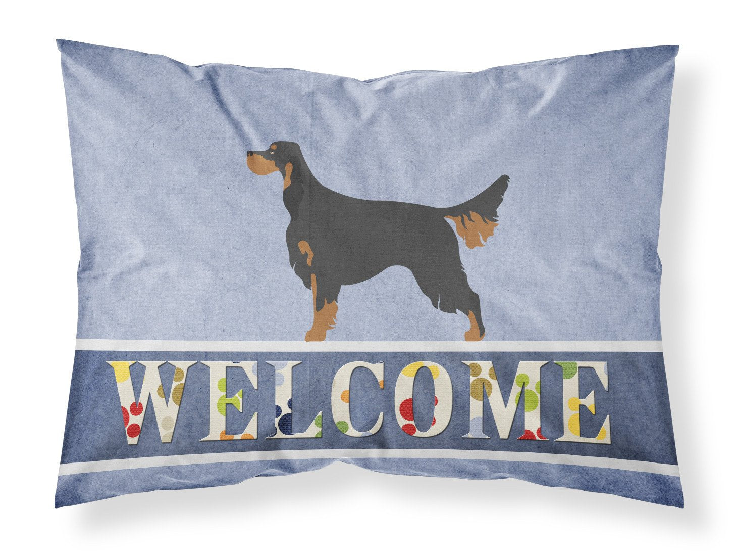 Gordon Setter Welcome Fabric Standard Pillowcase BB8274PILLOWCASE by Caroline's Treasures