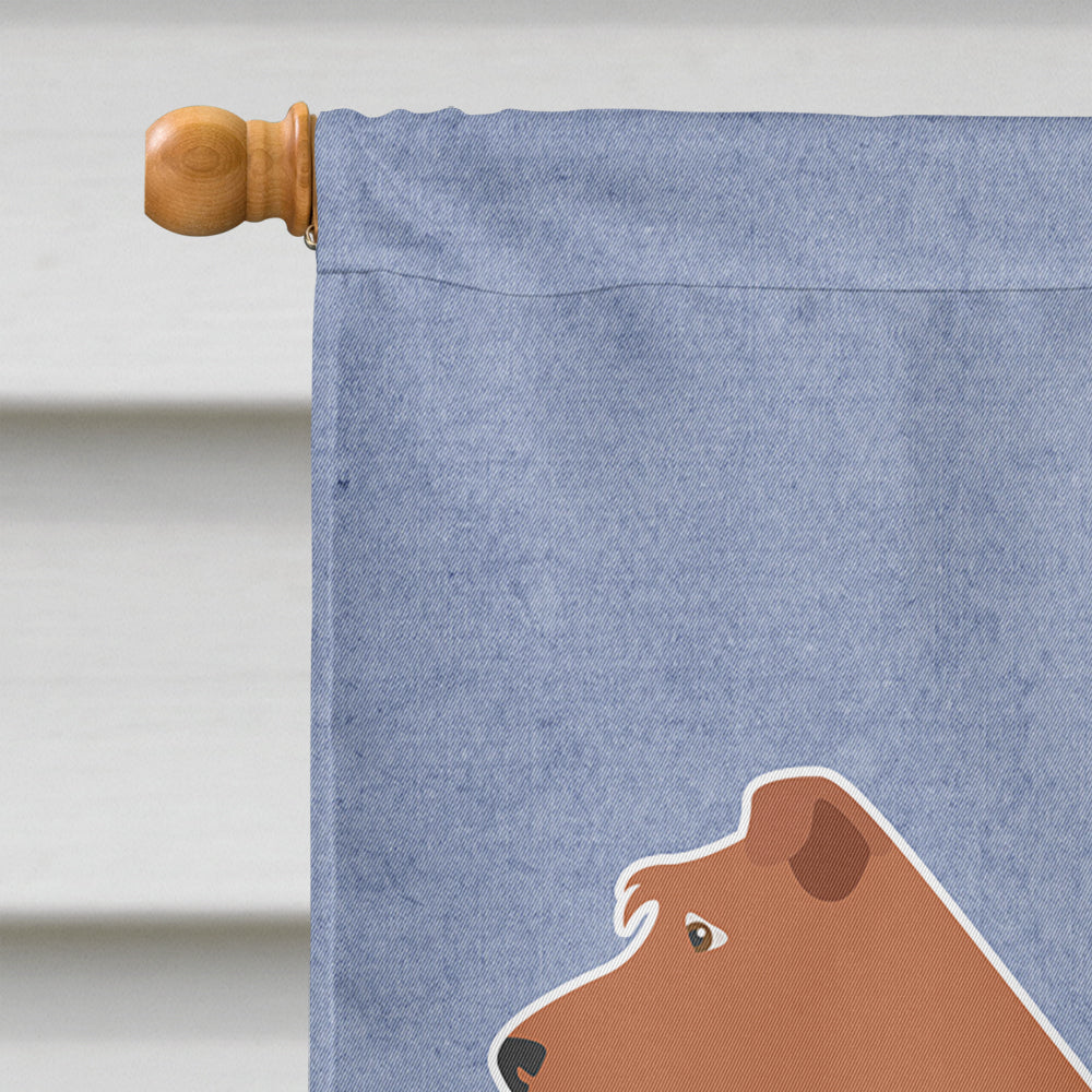 Irish Terrier Welcome Flag Canvas House Size BB8276CHF  the-store.com.