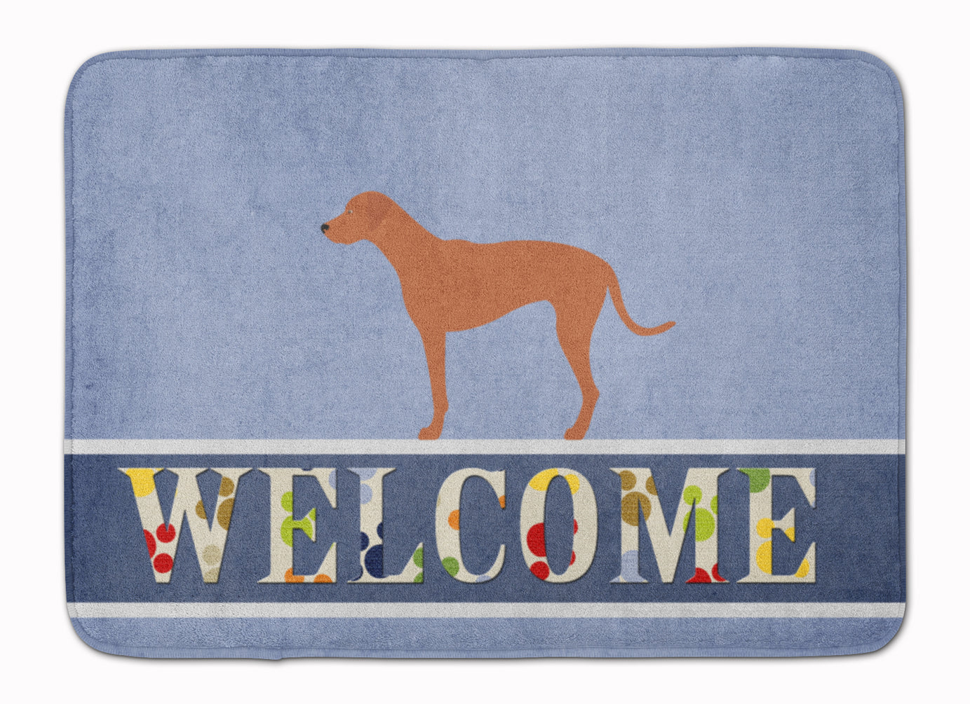 Rhodesian Ridgeback Welcome Machine Washable Memory Foam Mat BB8277RUG - the-store.com