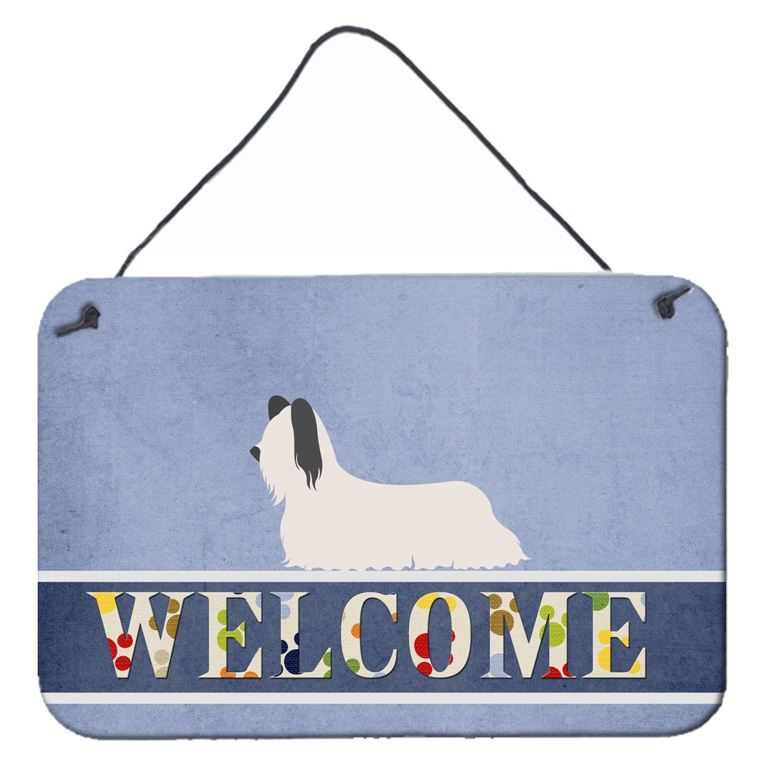 Skye Terrier Welcome Wall or Door Hanging Prints BB8278DS812 by Caroline&#39;s Treasures