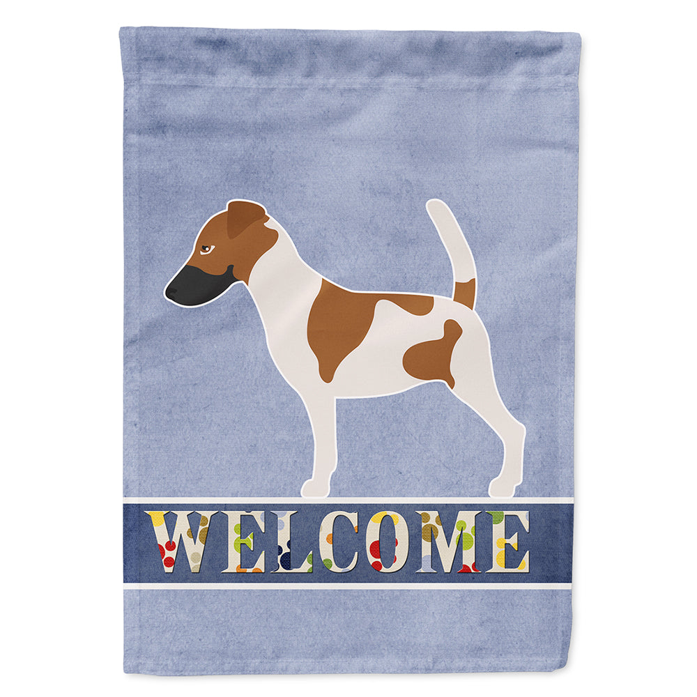 Smooth Fox Terrier Welcome Flag Canvas House Size BB8279CHF  the-store.com.