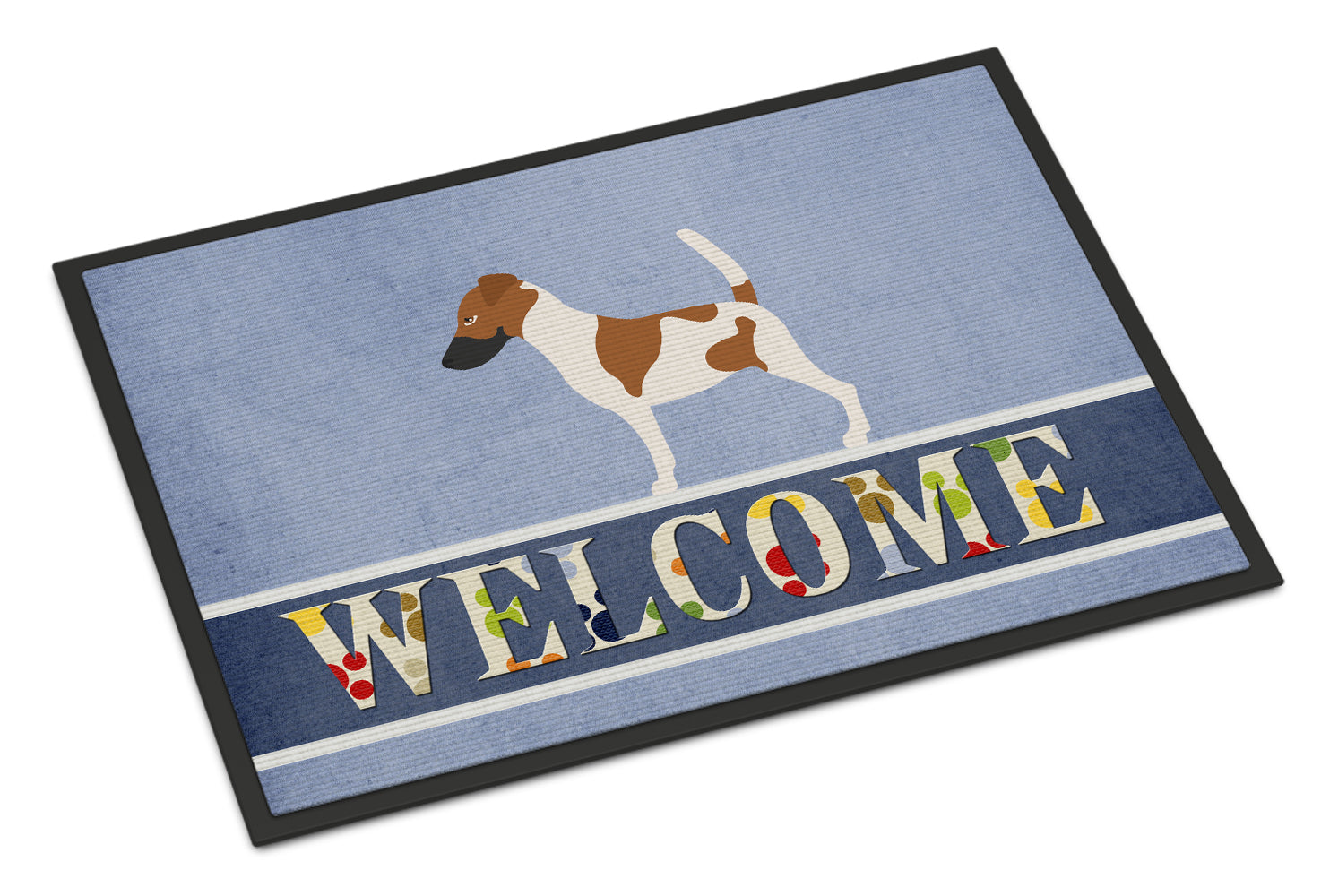 Smooth Fox Terrier Welcome Indoor or Outdoor Mat 18x27 BB8279MAT - the-store.com