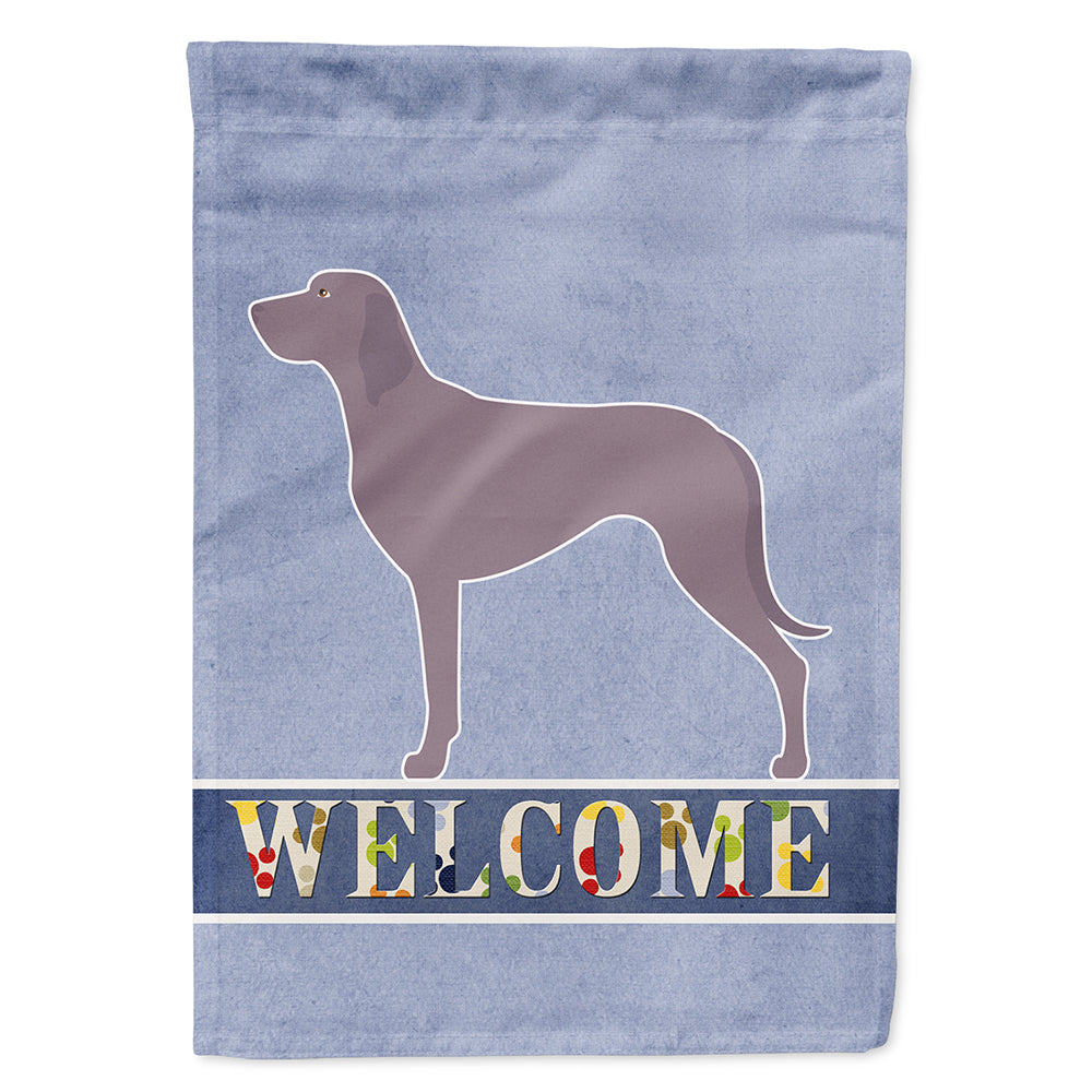 Weimaraner Welcome Flag Canvas House Size BB8280CHF  the-store.com.