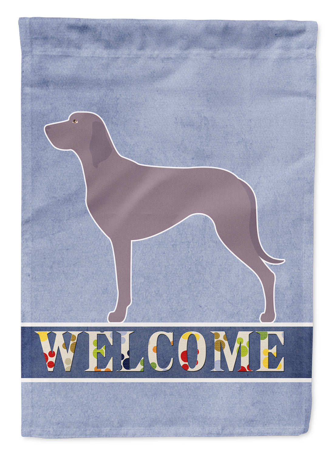 Weimaraner Welcome Flag Garden Size BB8280GF  the-store.com.