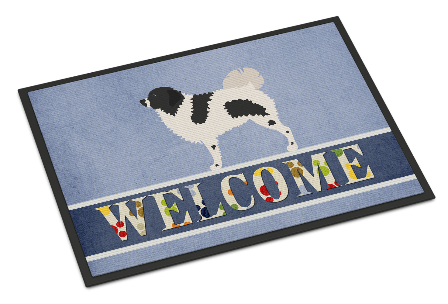 Wetterhoun Frisian Water Dog Indoor or Outdoor Mat 18x27 BB8282MAT - the-store.com