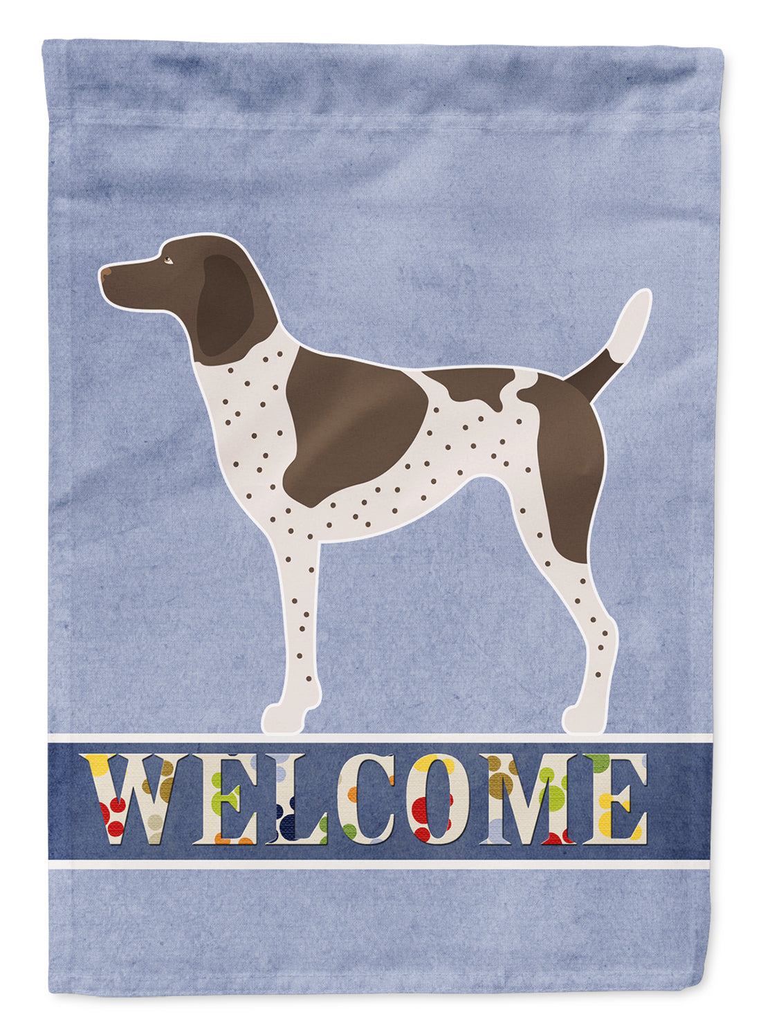 German Shorthaired Pointer Welcome Flag Canvas House Size BB8283CHF  the-store.com.