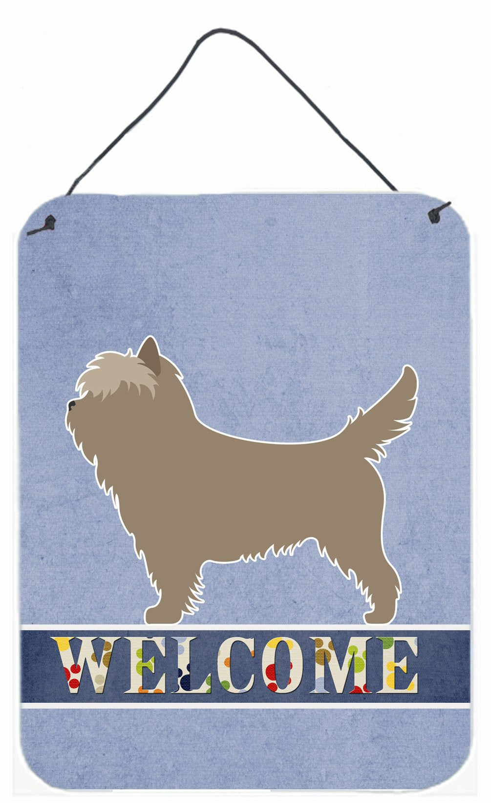 Cairn Terrier Welcome Wall or Door Hanging Prints BB8286DS1216 by Caroline's Treasures