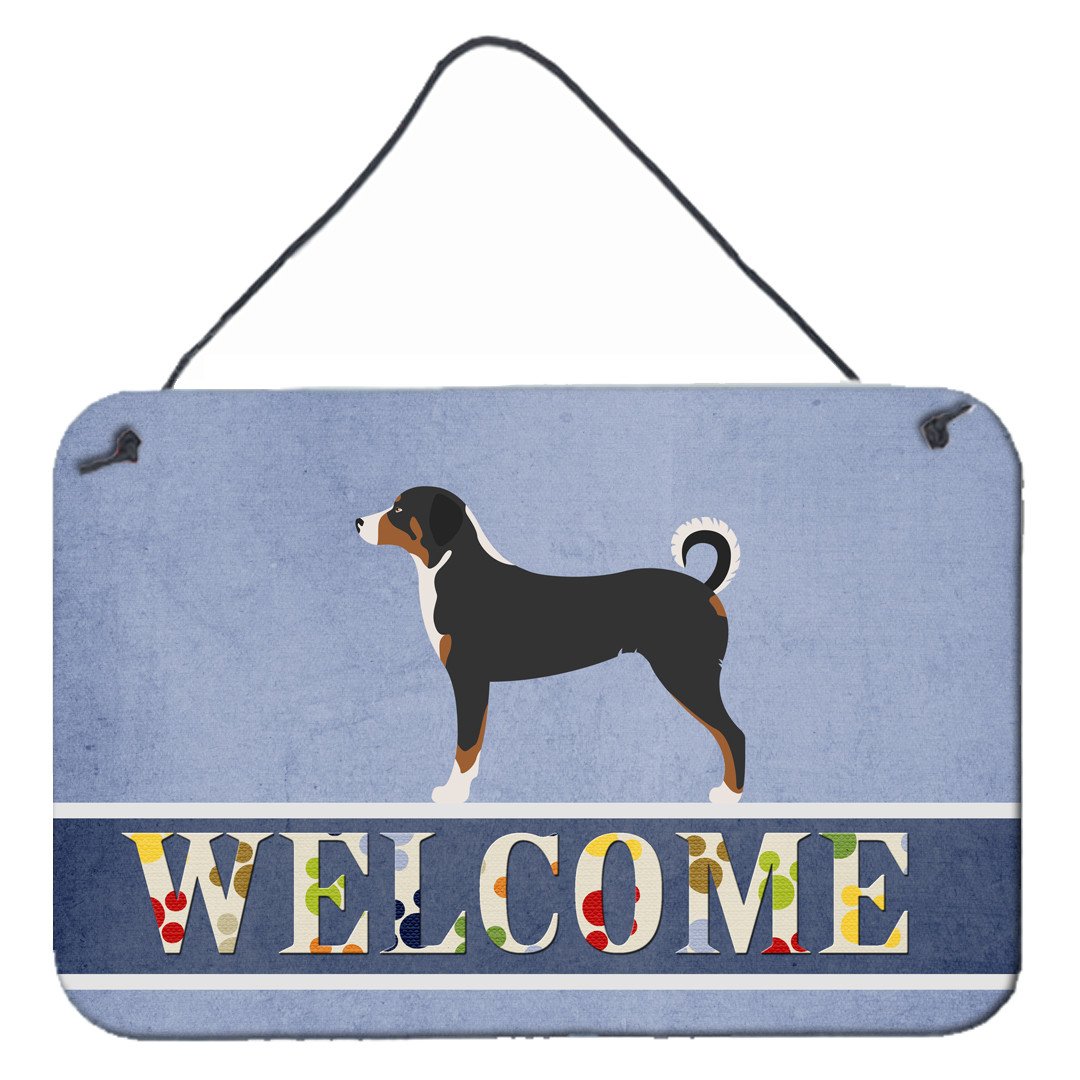 Appenzeller Sennenhund Welcome Wall or Door Hanging Prints BB8288DS812 by Caroline's Treasures