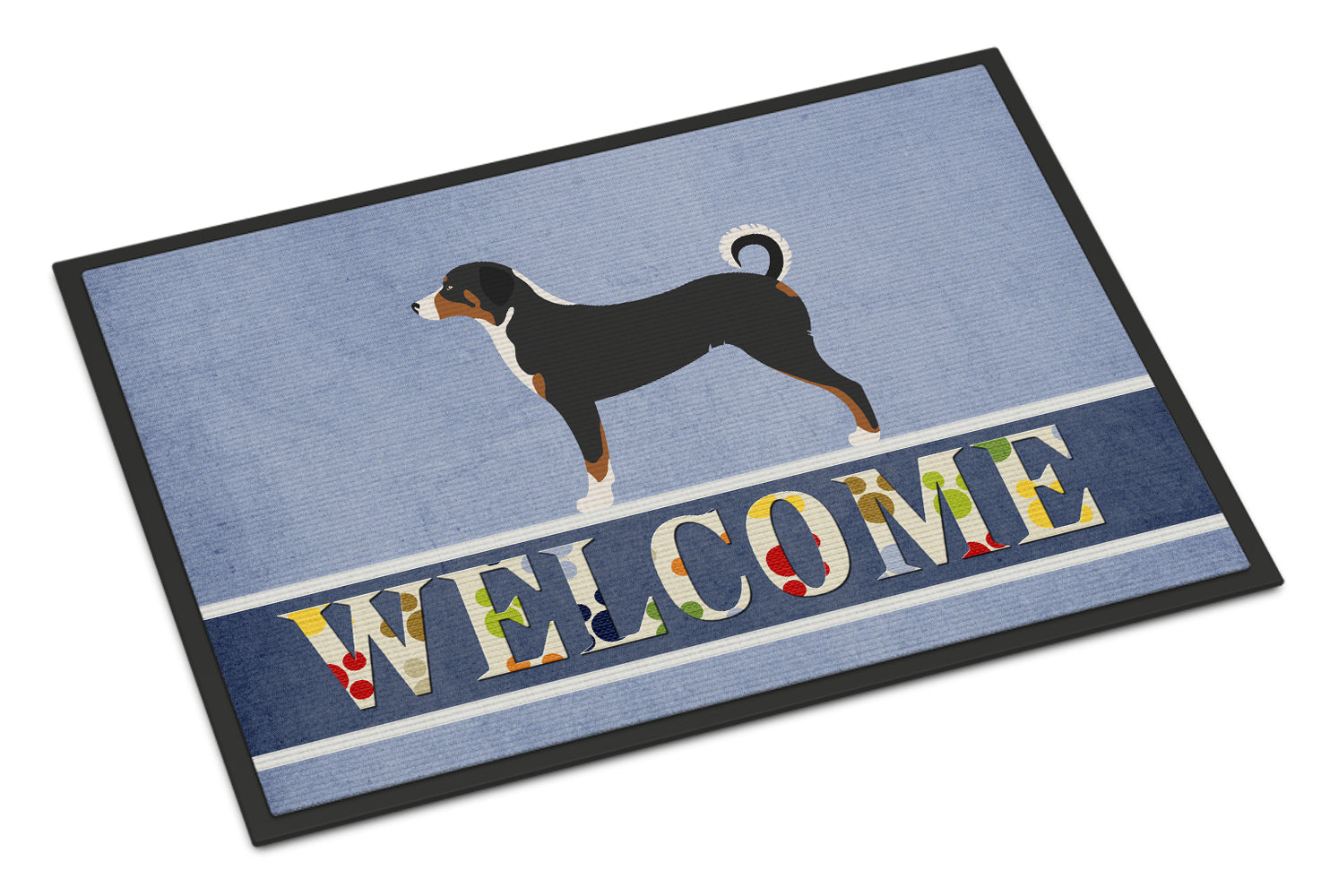 Appenzeller Sennenhund Welcome Indoor or Outdoor Mat 18x27 BB8288MAT - the-store.com