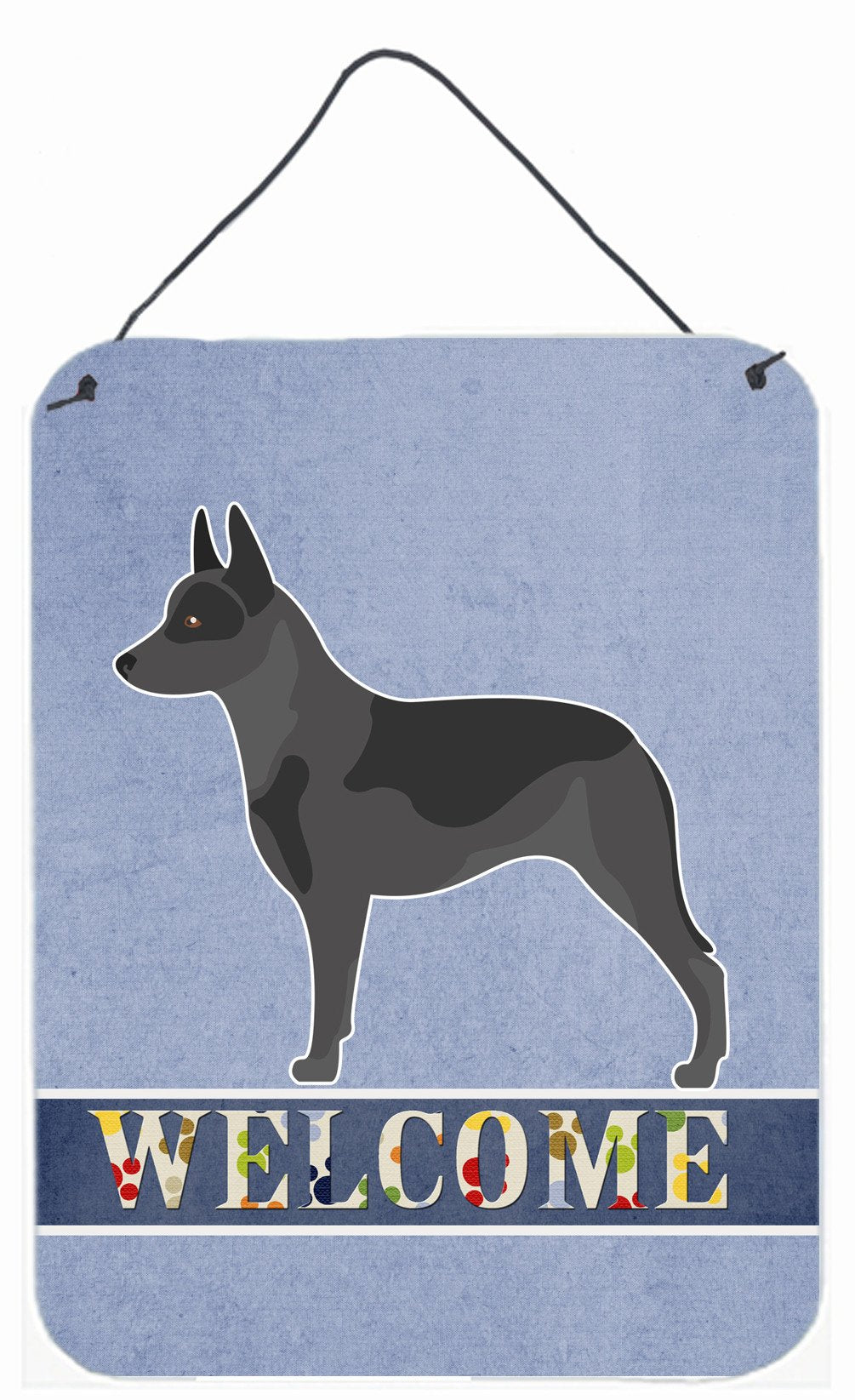 Australian Cattle Dog Welcome Wall or Door Hanging Prints BB8289DS1216 by Caroline's Treasures