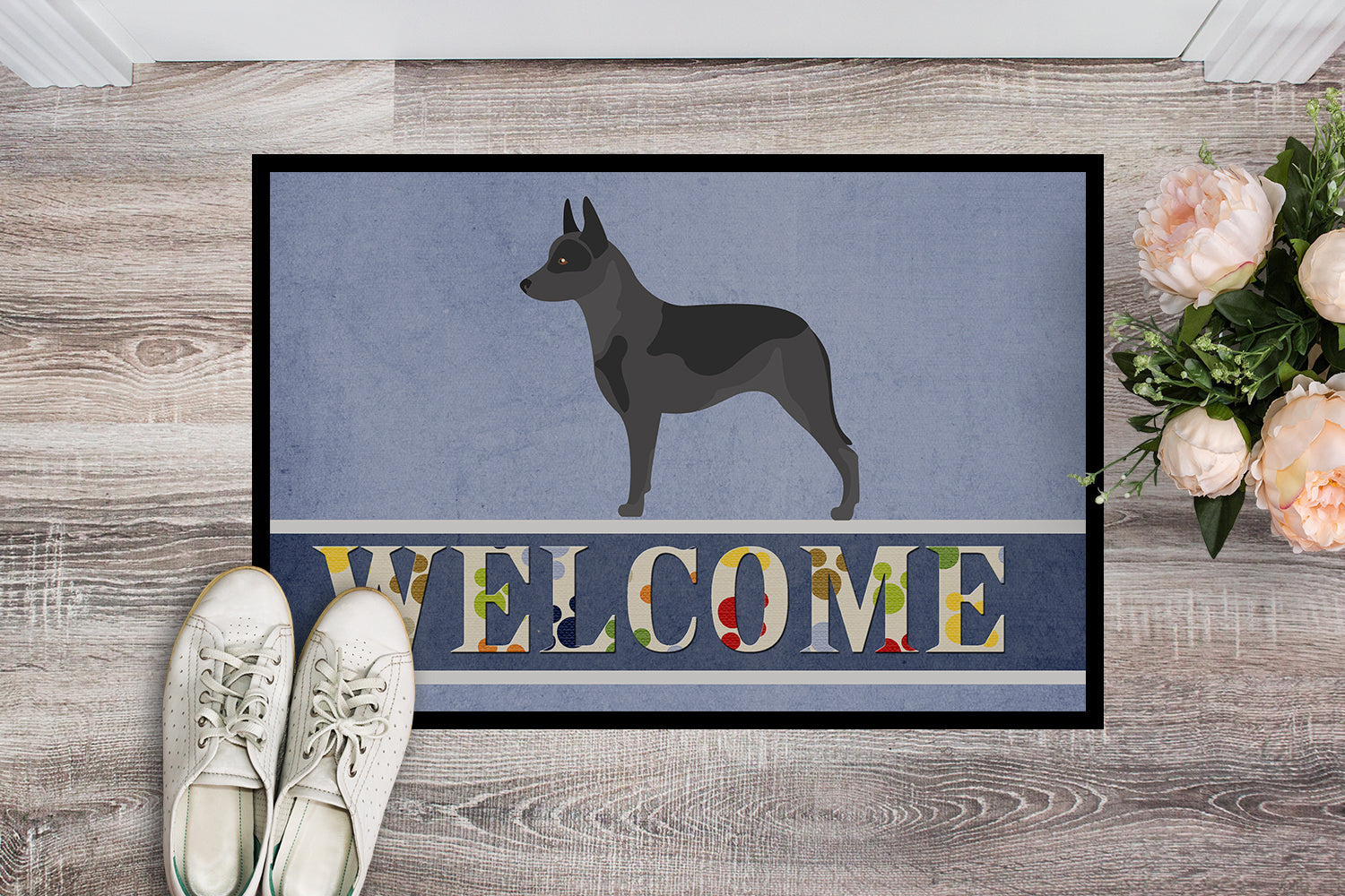 Australian Cattle Dog Welcome Indoor or Outdoor Mat 18x27 BB8289MAT - the-store.com