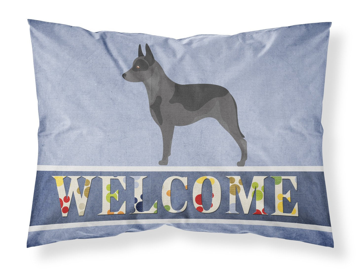 Australian Cattle Dog Welcome Fabric Standard Pillowcase BB8289PILLOWCASE by Caroline's Treasures