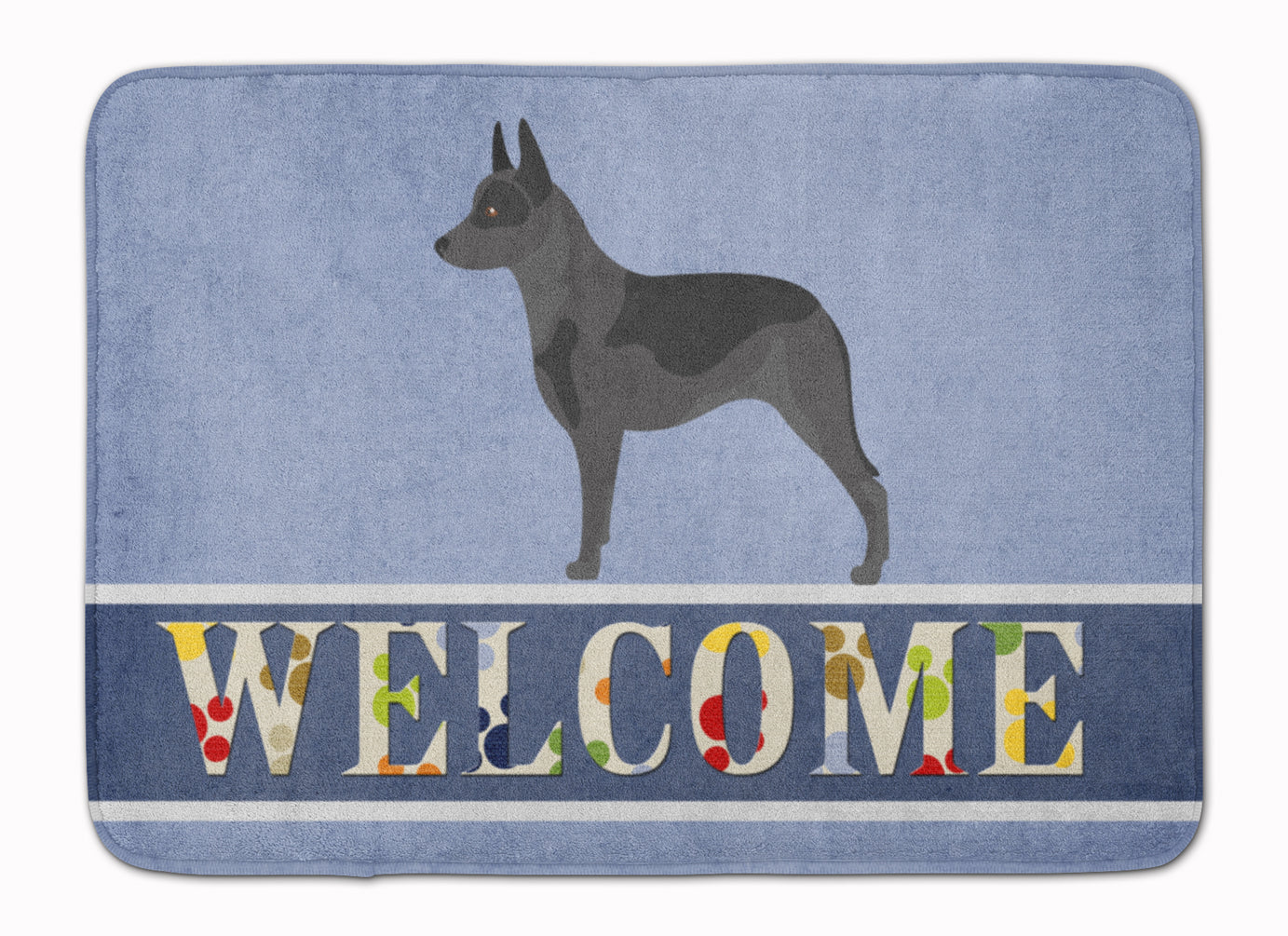 Australian Cattle Dog Welcome Machine Washable Memory Foam Mat BB8289RUG - the-store.com