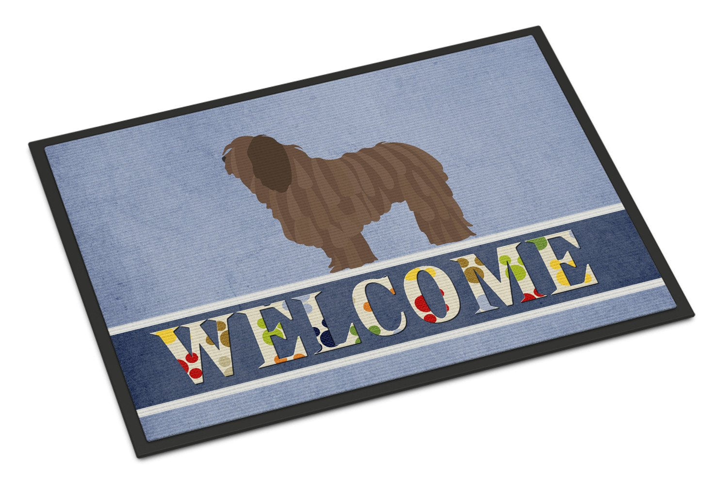 Bergamasco Shepherd Welcome Indoor or Outdoor Mat 24x36 BB8291JMAT by Caroline's Treasures