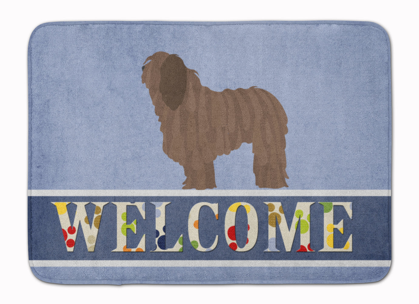 Bergamasco Shepherd Welcome Machine Washable Memory Foam Mat BB8291RUG - the-store.com