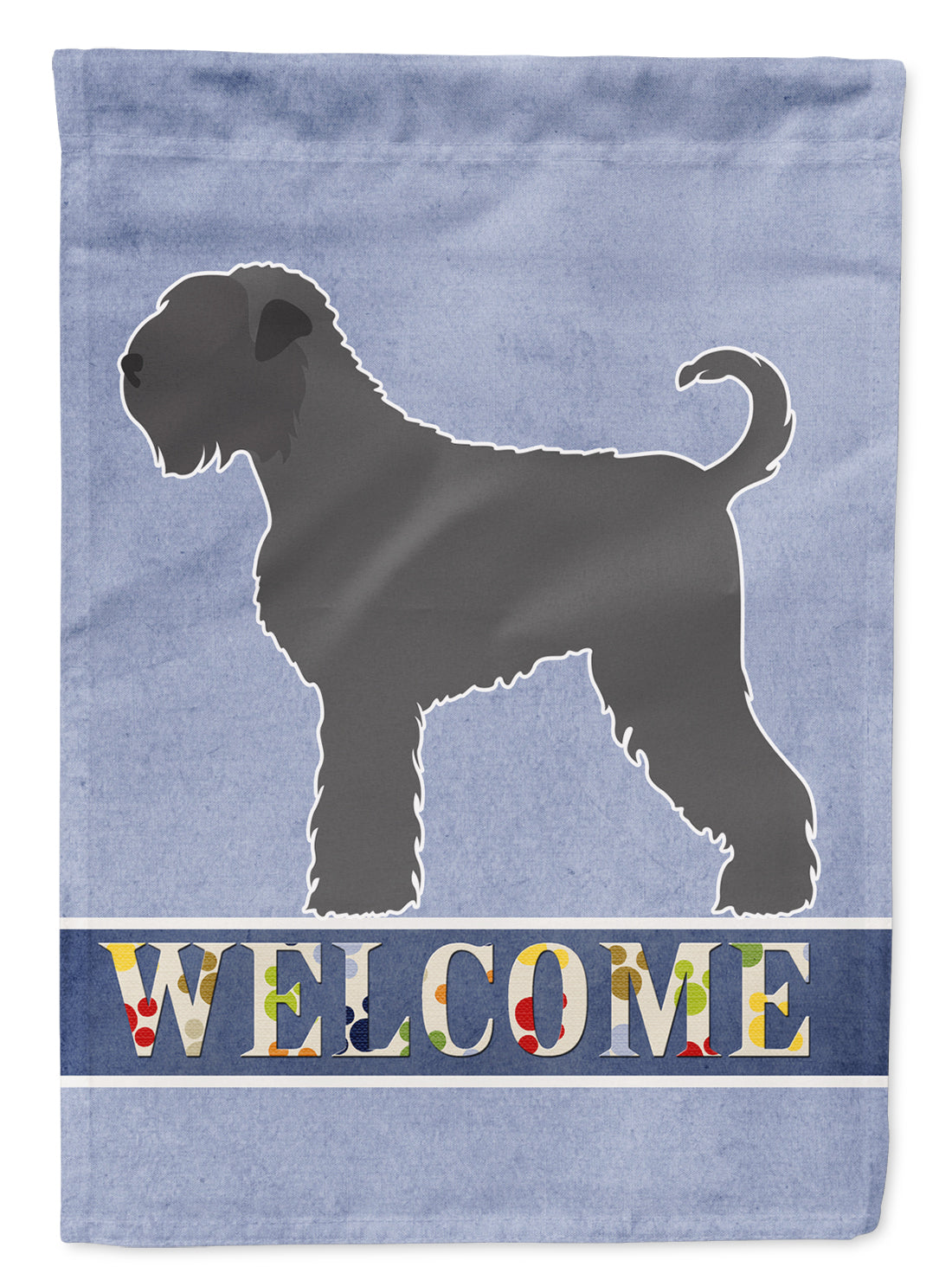 Black Russian Terrier Welcome Flag Garden Size BB8293GF  the-store.com.