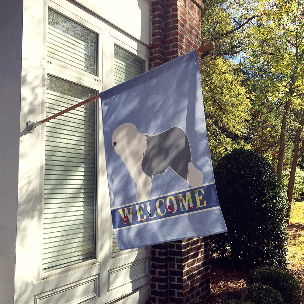 Old English Sheepdog Bobtail Flag Canvas House Size BB8294CHF  the-store.com.