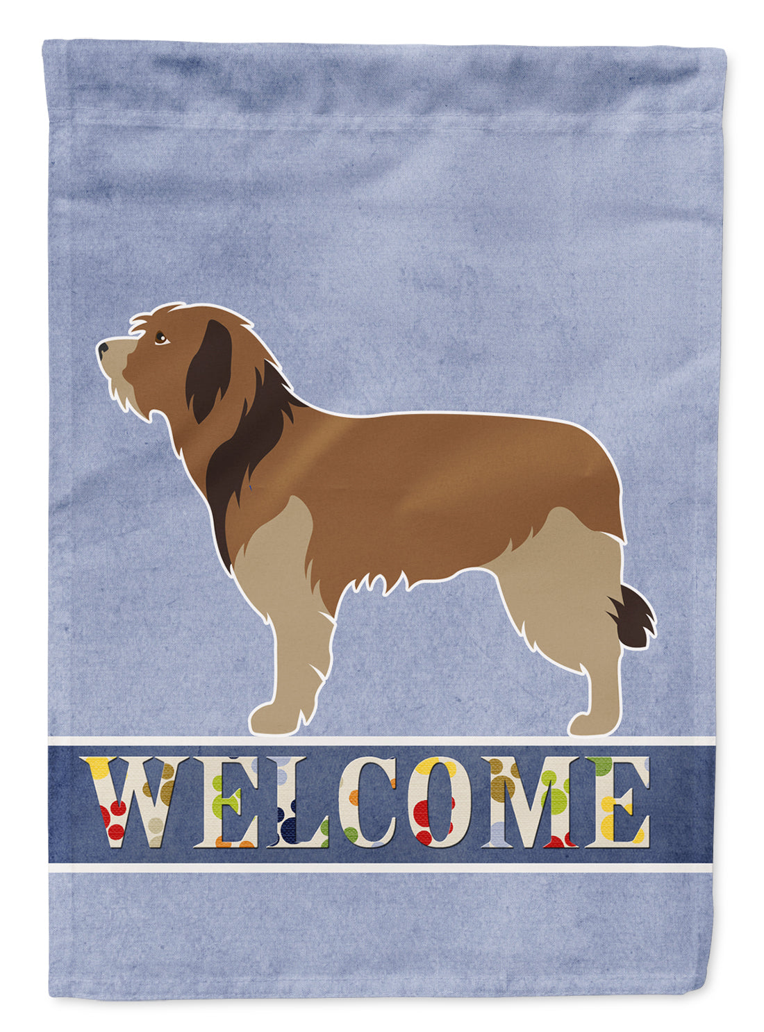 Catalan Sheepdog Welcome Flag Garden Size BB8295GF  the-store.com.