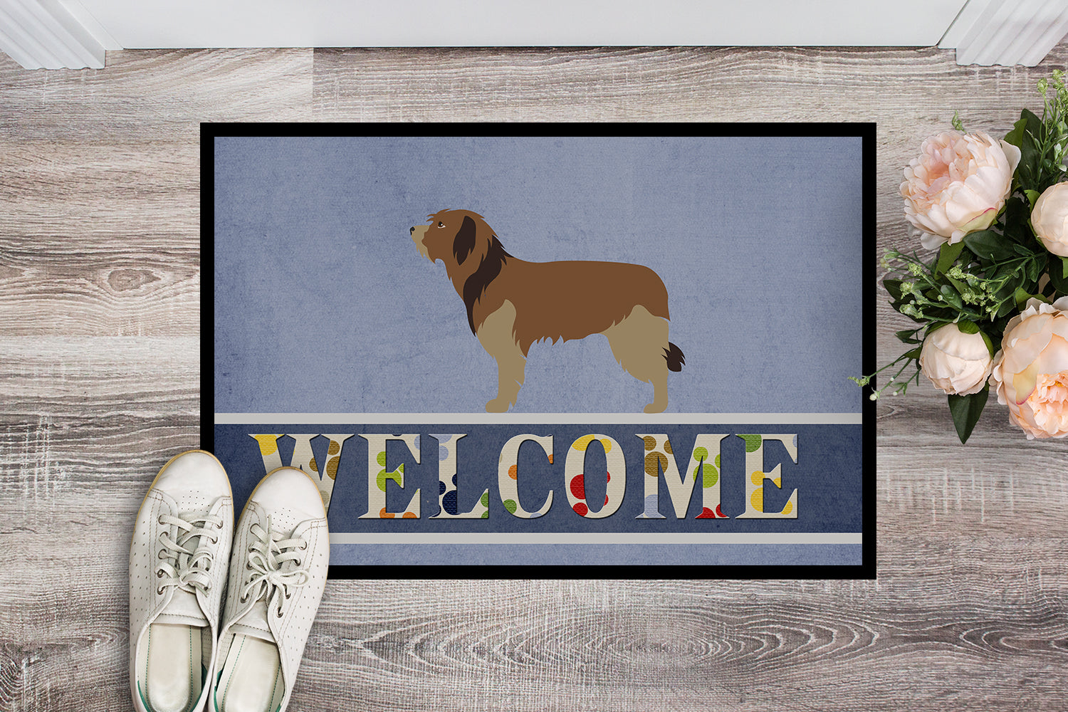 Catalan Sheepdog Welcome Indoor or Outdoor Mat 18x27 BB8295MAT - the-store.com