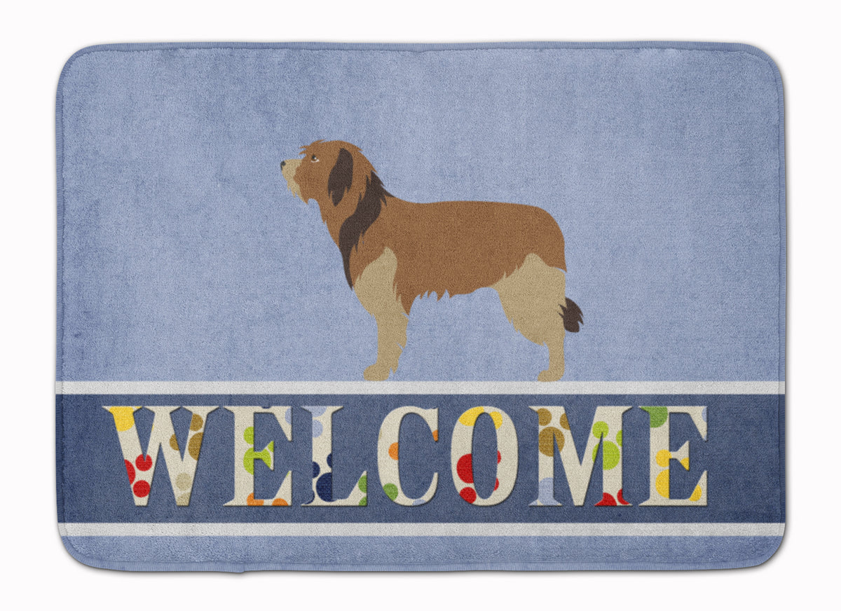 Catalan Sheepdog Welcome Machine Washable Memory Foam Mat BB8295RUG - the-store.com