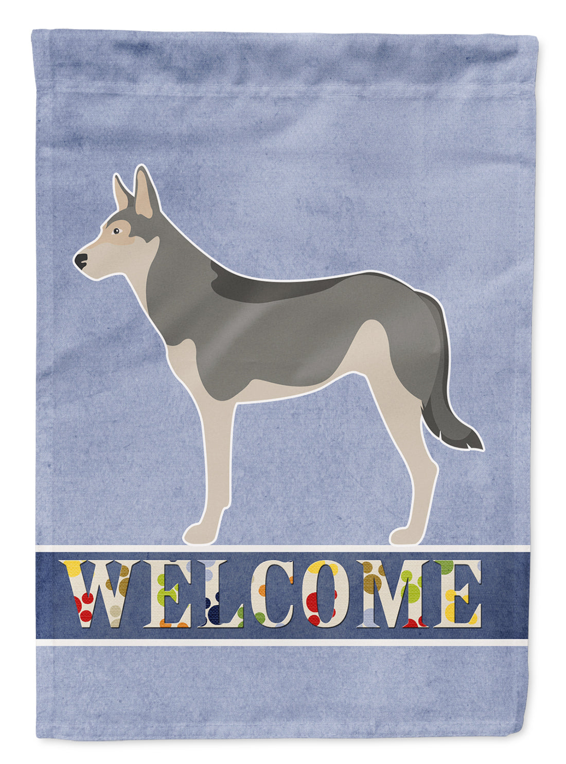 Saarloos Wolfdog Welcome Flag Garden Size BB8296GF  the-store.com.