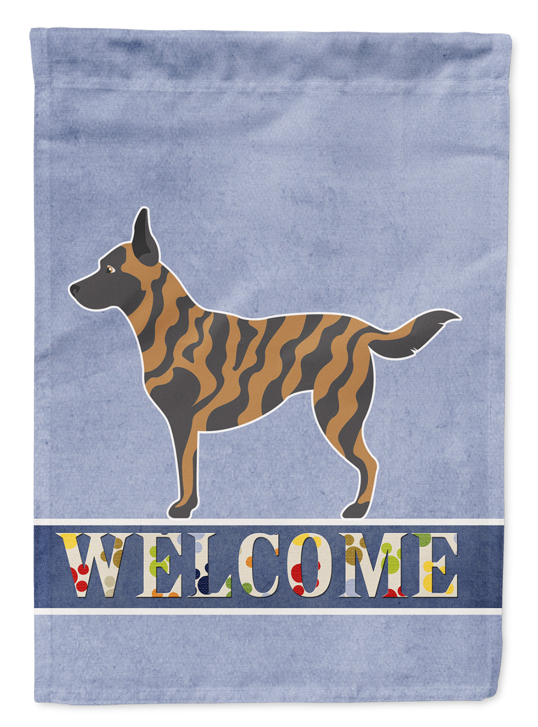 Dutch Shepherd Welcome Flag Canvas House Size BB8300CHF  the-store.com.