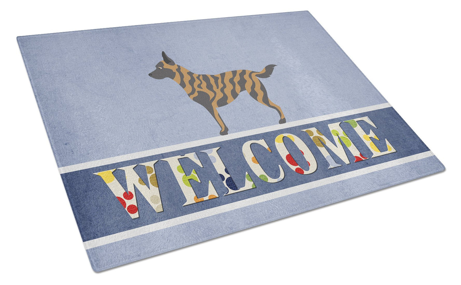 Dutch Shepherd Welcome Glass Cutting Board Large BB8300LCB by Caroline's Treasures