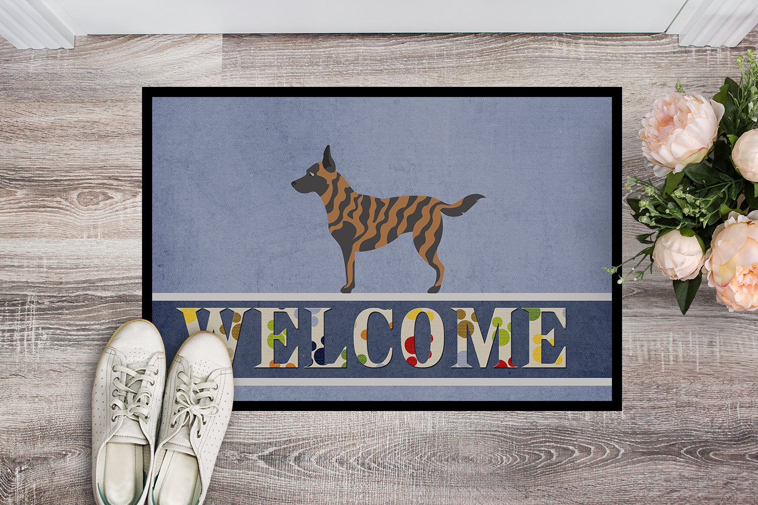 Dutch Shepherd Welcome Indoor or Outdoor Mat 18x27 BB8300MAT - the-store.com