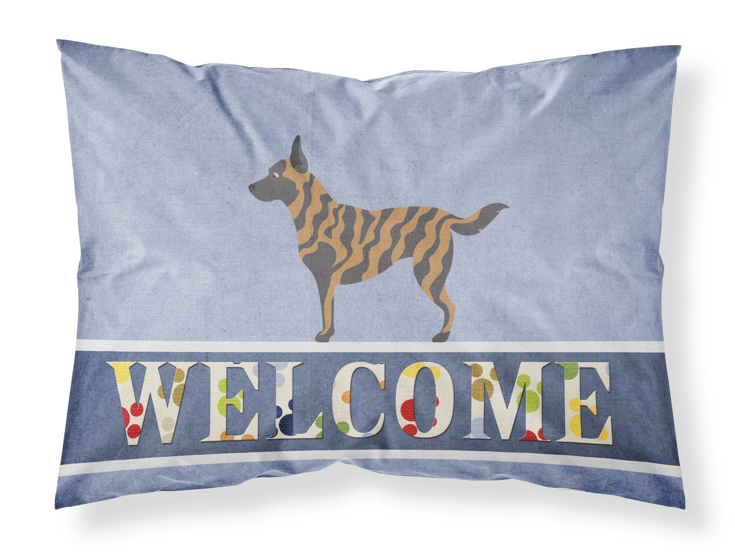 Dutch Shepherd Welcome Fabric Standard Pillowcase BB8300PILLOWCASE by Caroline's Treasures