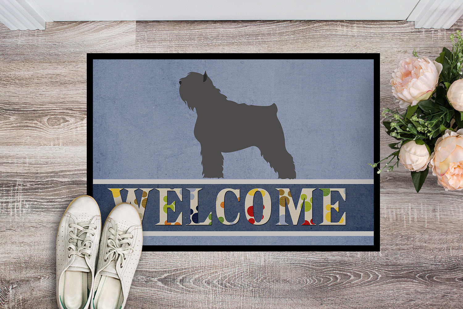 Bouvier des Flandres Welcome Indoor or Outdoor Mat 18x27 BB8302MAT - the-store.com