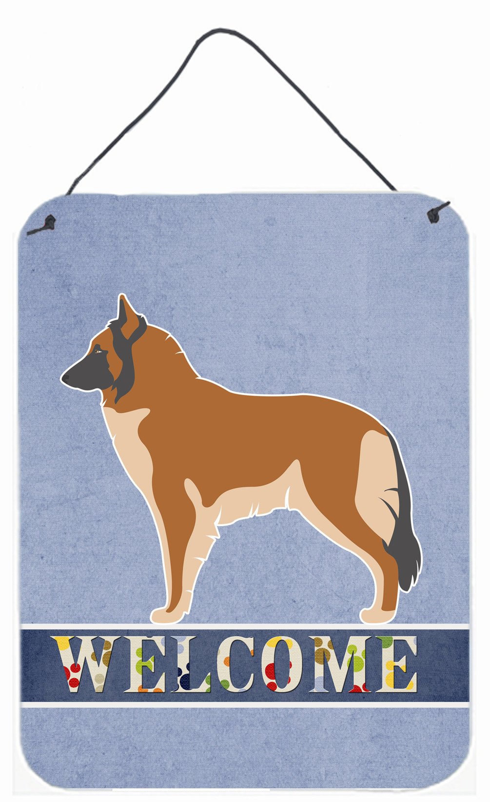 Belgian Tervuren Welcome Wall or Door Hanging Prints BB8303DS1216 by Caroline's Treasures