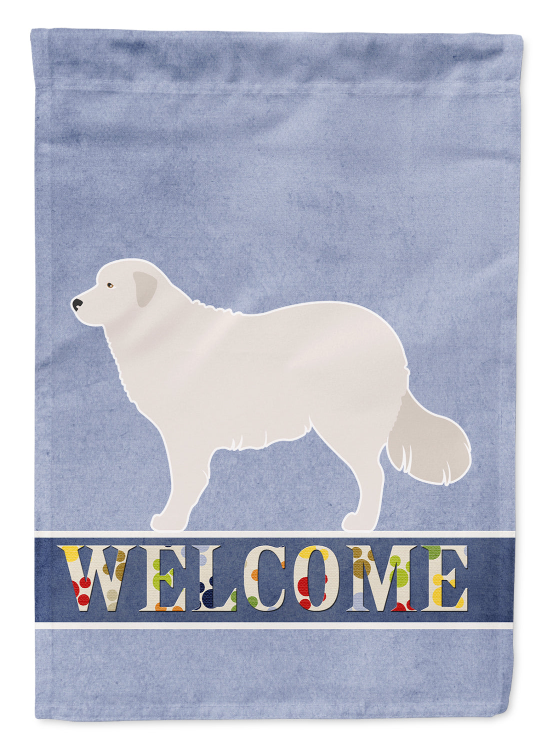 Kuvasz Welcome Flag Garden Size BB8305GF  the-store.com.