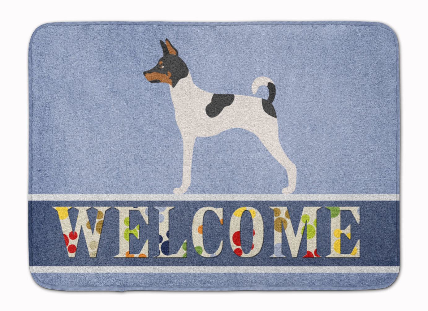 American Toy Fox Terrier Welcome Machine Washable Memory Foam Mat BB8306RUG - the-store.com