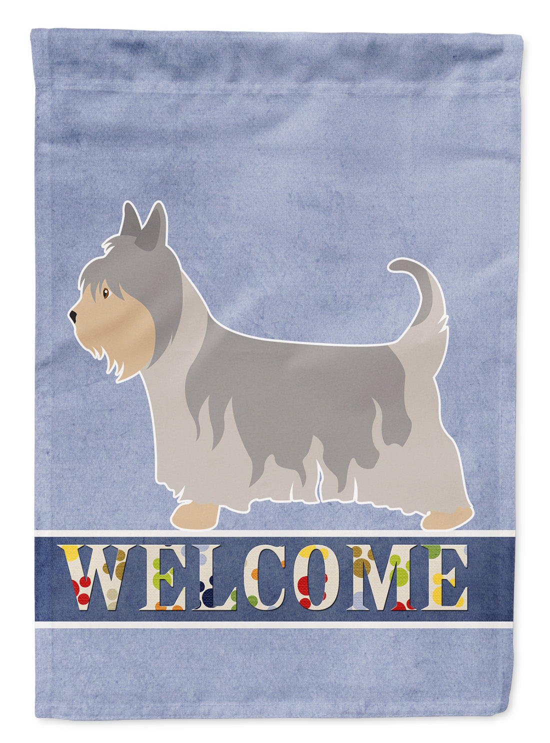 Australian Silky Terrier Welcome Flag Garden Size BB8307GF  the-store.com.