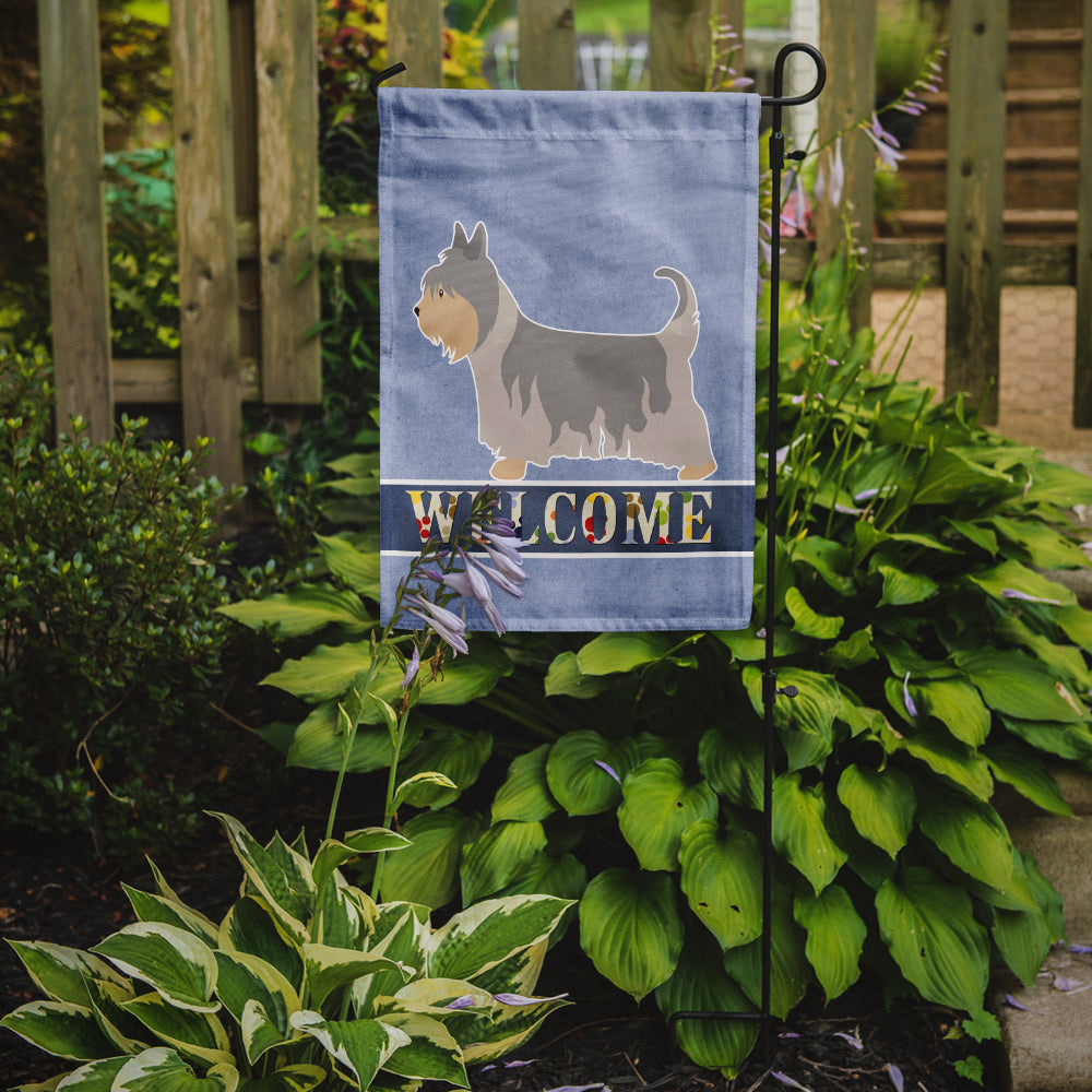 Australian Silky Terrier Welcome Flag Garden Size BB8307GF  the-store.com.