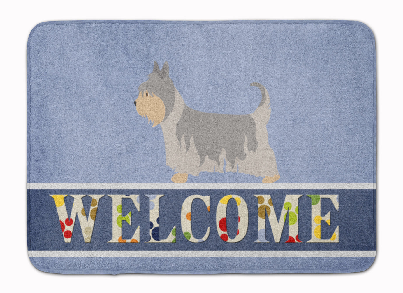 Australian Silky Terrier Welcome Machine Washable Memory Foam Mat BB8307RUG - the-store.com