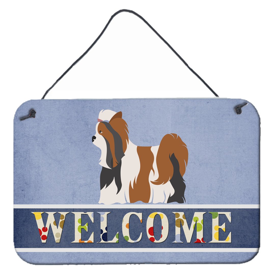 Biewer Terrier Welcome Wall or Door Hanging Prints BB8308DS812 by Caroline&#39;s Treasures