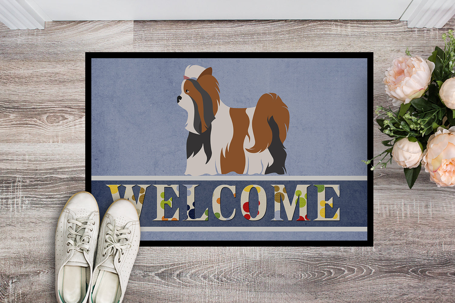 Biewer Terrier Welcome Indoor or Outdoor Mat 18x27 BB8308MAT - the-store.com