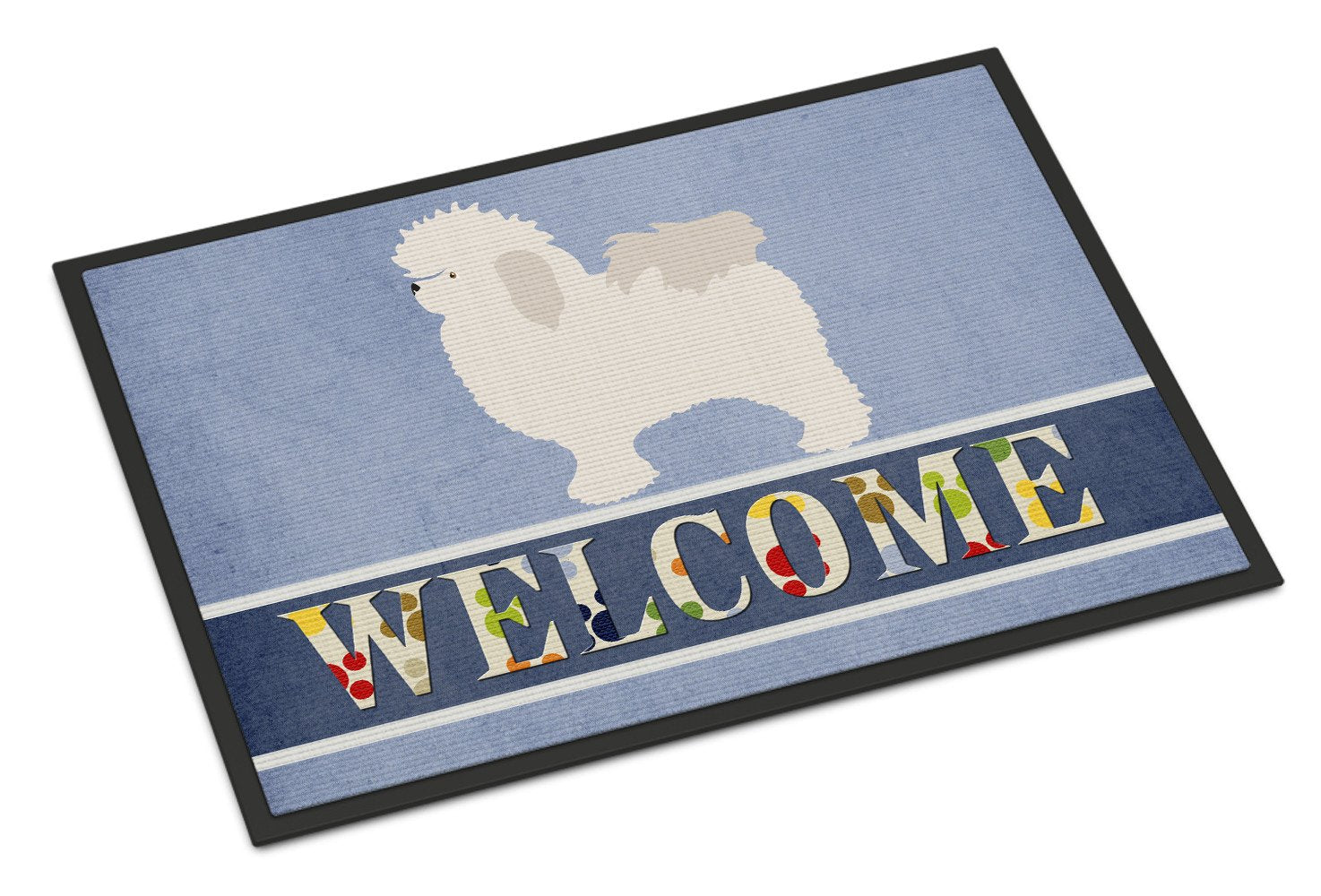 Bolognese Welcome Indoor or Outdoor Mat 24x36 BB8309JMAT by Caroline's Treasures