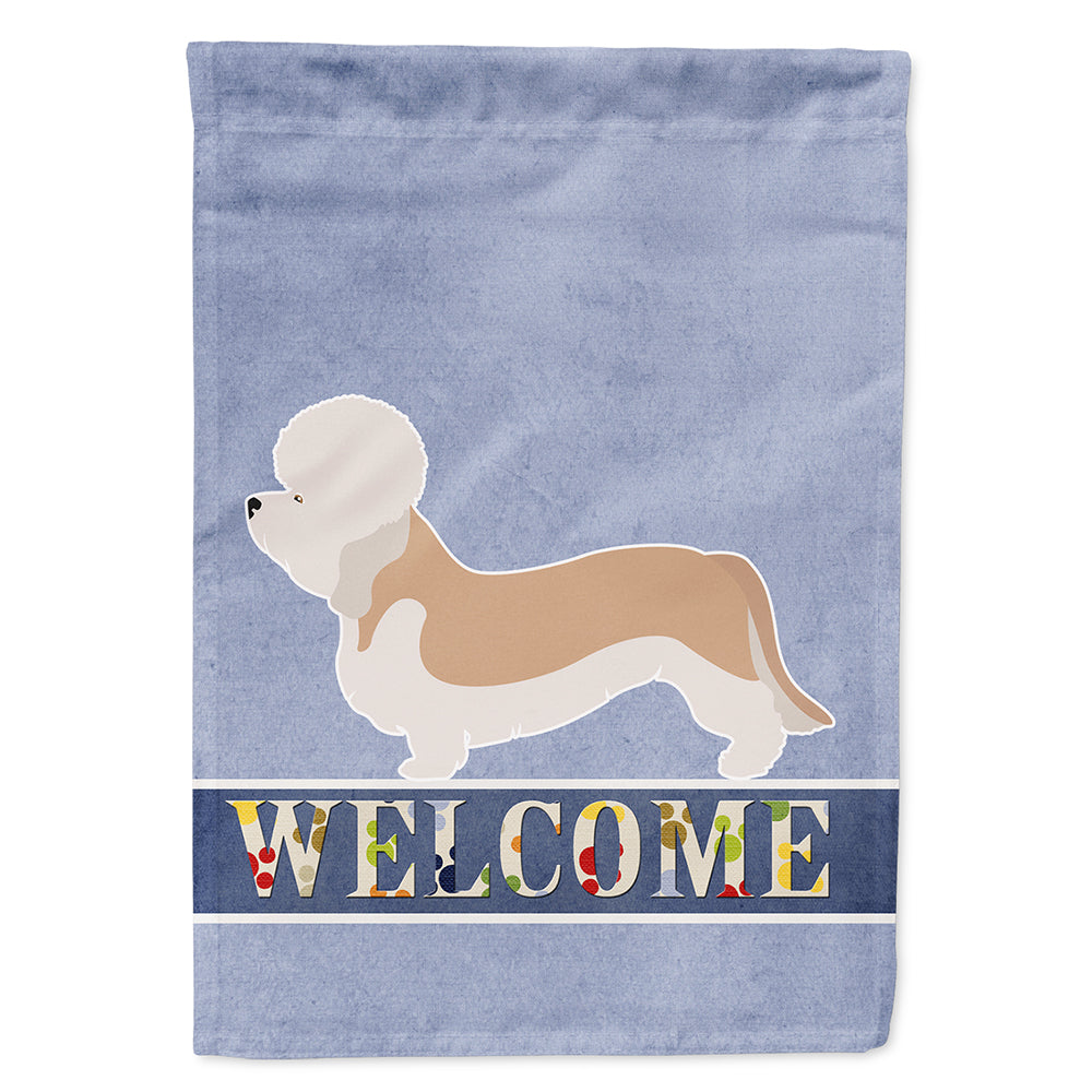 Dandie Dinmont Terrier Welcome Flag Canvas House Size BB8312CHF  the-store.com.