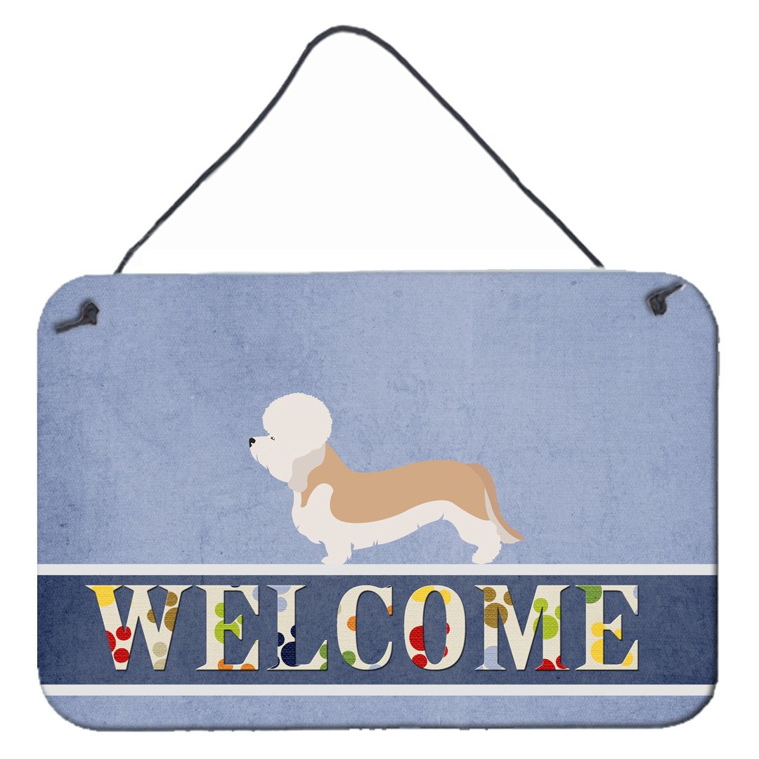 Dandie Dinmont Terrier Welcome Wall or Door Hanging Prints BB8312DS812 by Caroline's Treasures