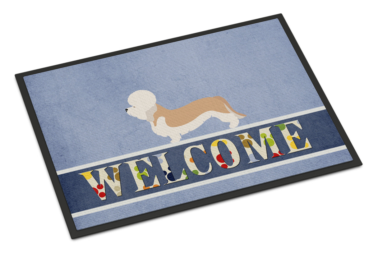 Dandie Dinmont Terrier Welcome Indoor or Outdoor Mat 18x27 BB8312MAT - the-store.com